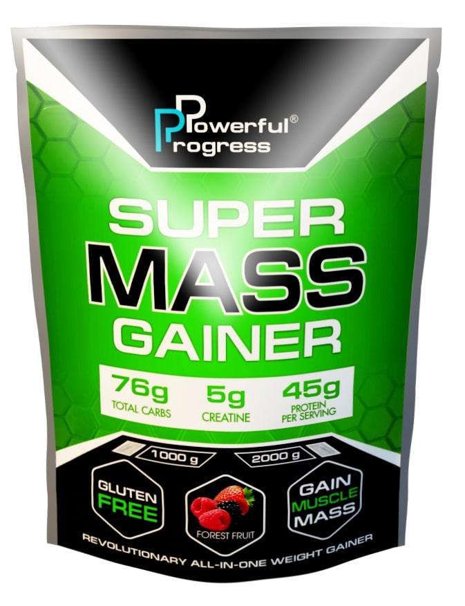 Гейнер Powerful Progress Super Mass Gainer Банан 2 кг