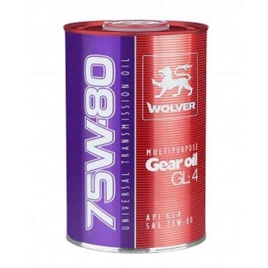 Трансмиссионное масло Wolver MULTIPURPOSE GEAR OIL GL-4 SAE 75W-80 1 л (15974)