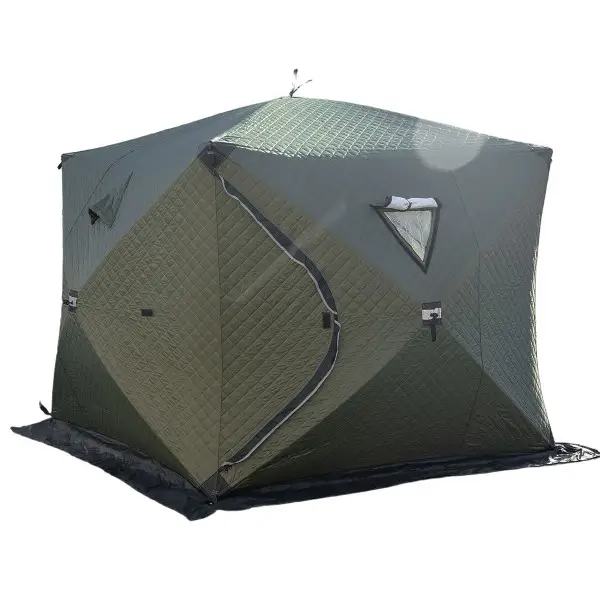 Палатка зимняя утепленная Куб четырехместная 210х210х210 см