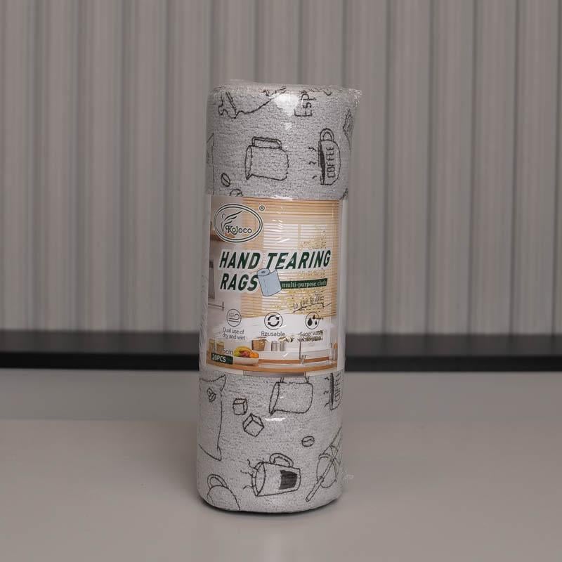 Отрывные салфетки цветные 25х25 см Серый (88315)