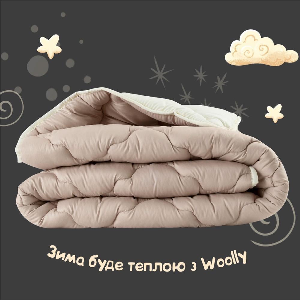 Ковдра вовняна IDEIA Woolly зимова овеча вовна 155х210 см 400 г/м2 (8-36030) - фото 9