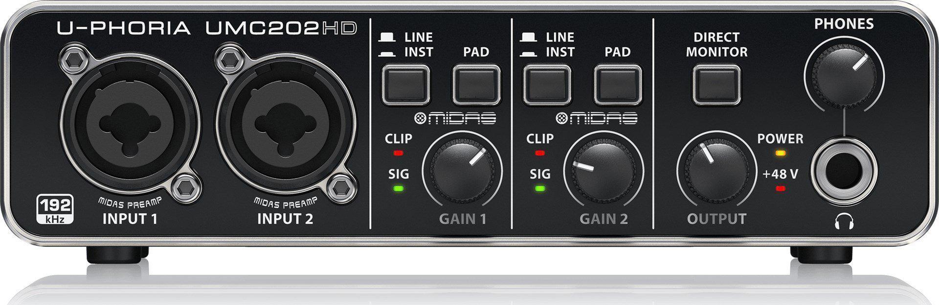 Аудіоінтерфейс USB Behringer UMC202HD (549699)
