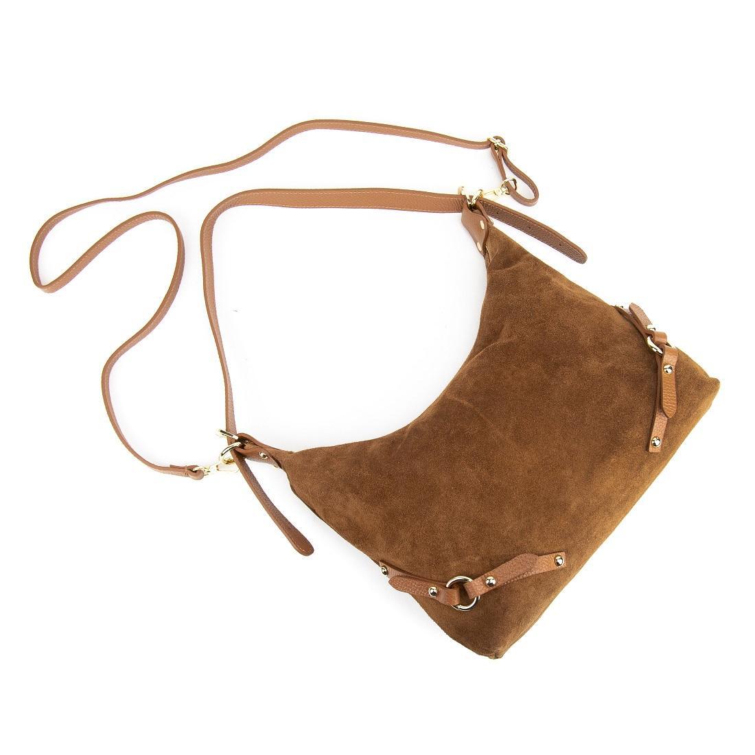 Жіноча сумка Royal Bag F-IT-86111C замшева Коричневий (8101) - фото 7 Жіноча сумка Royal Bag F-IT-86111C замшева Коричневий (8101) - фото 7