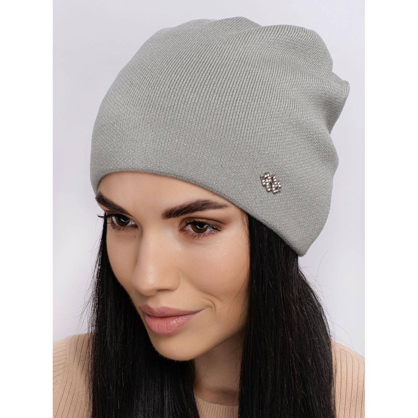 Шапка женская шерстяная Leks Таврия one size Фисташковый