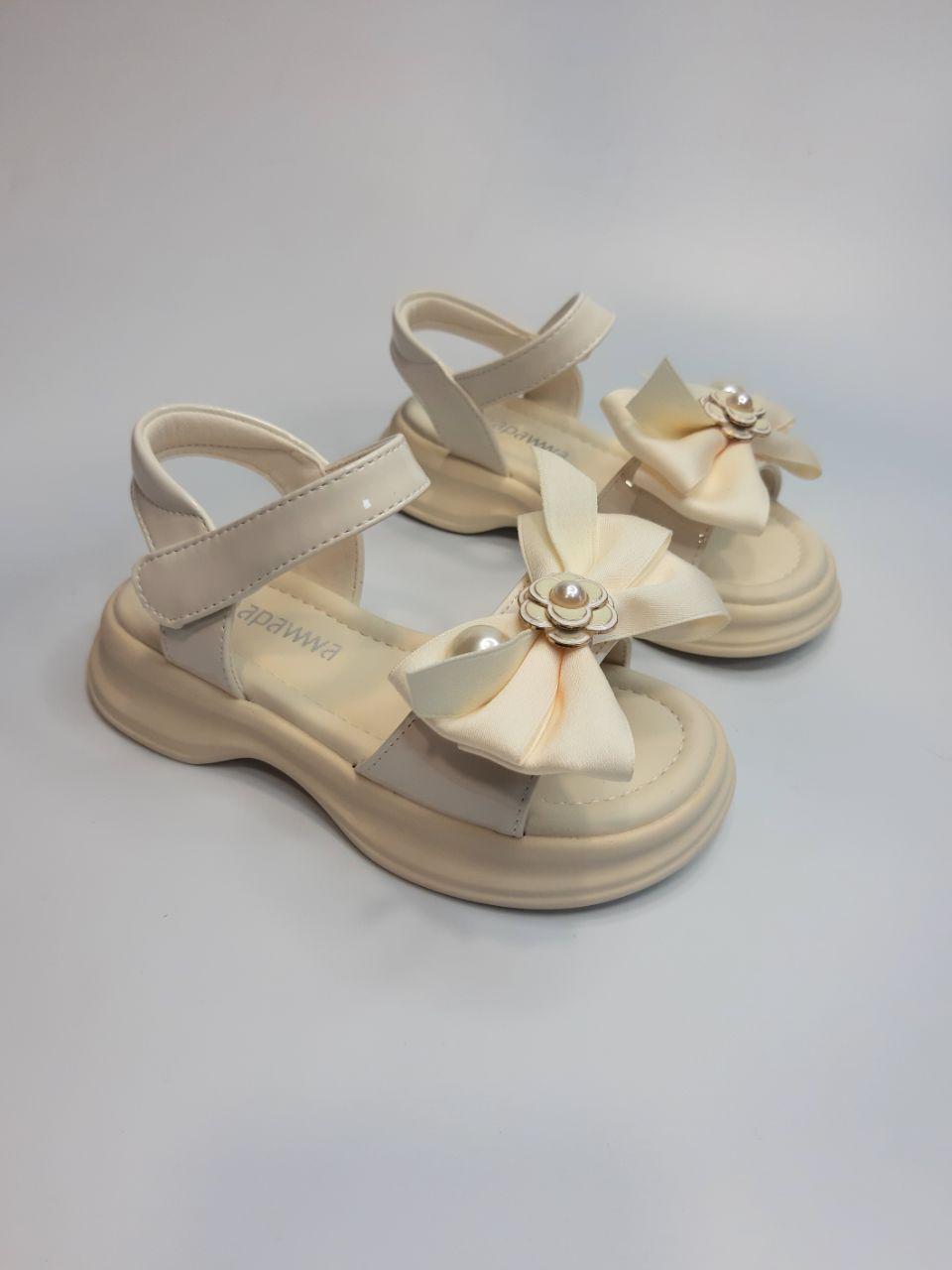 Босоножки для девочки Apawwa р. 27 16 см Бежевый (1685 beige)