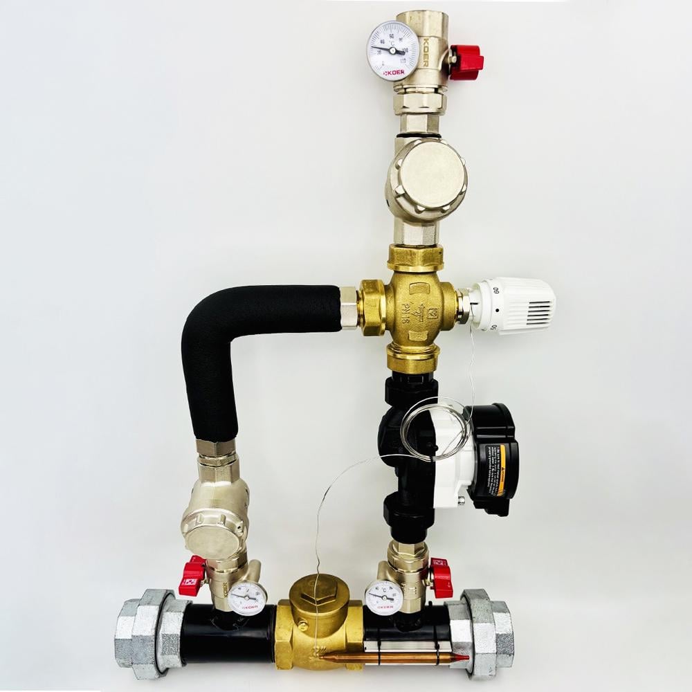 Термосмешивающий узел котла Kvant Laboratory LADOMIX.PROFI 50/6 с байпасом 2" 0-72 кВт (28470437)