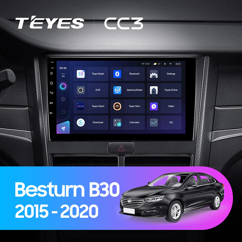 Автомагнітола штатна Teyes CC3 для FAW Besturn B30 1 2015-2020 Android CC3 6+128G Wi-Fi+4G (1717651129) - фото 3