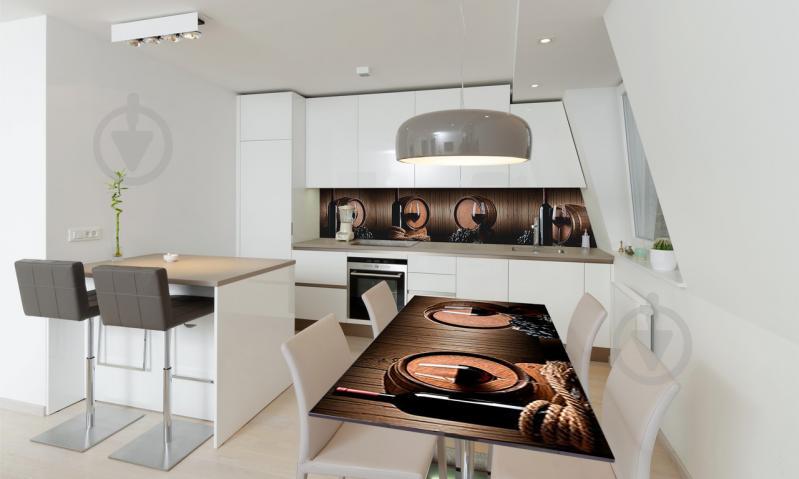 Наклейка виниловая на стол Zatarga «Винные бочки» 650х1200 мм Z180404/1st