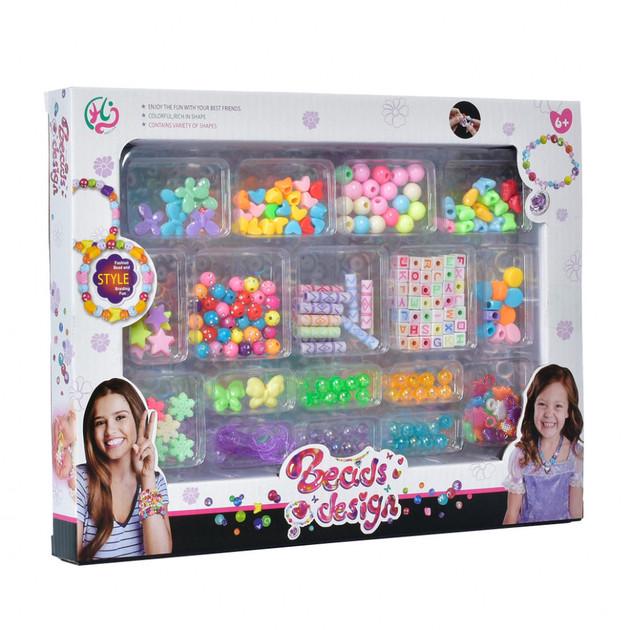 Набор бусин для создания украшений для девочек Разноцветный (2677473663) Набор бусин для создания украшений для девочек Разноцветный (2677473663)