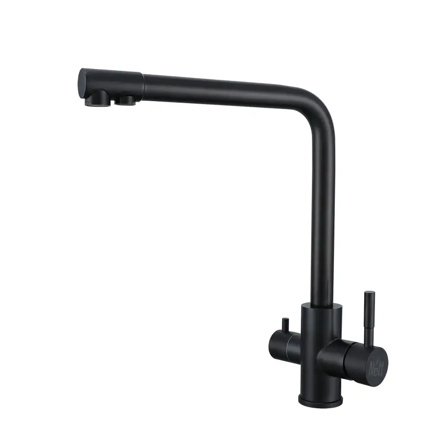 Смеситель для кухни Nett FB-33 Frosh на две воды Черный (NET-030520) - фото 1 Смеситель для кухни Nett FB-33 Frosh на две воды Черный (NET-030520) - фото 1