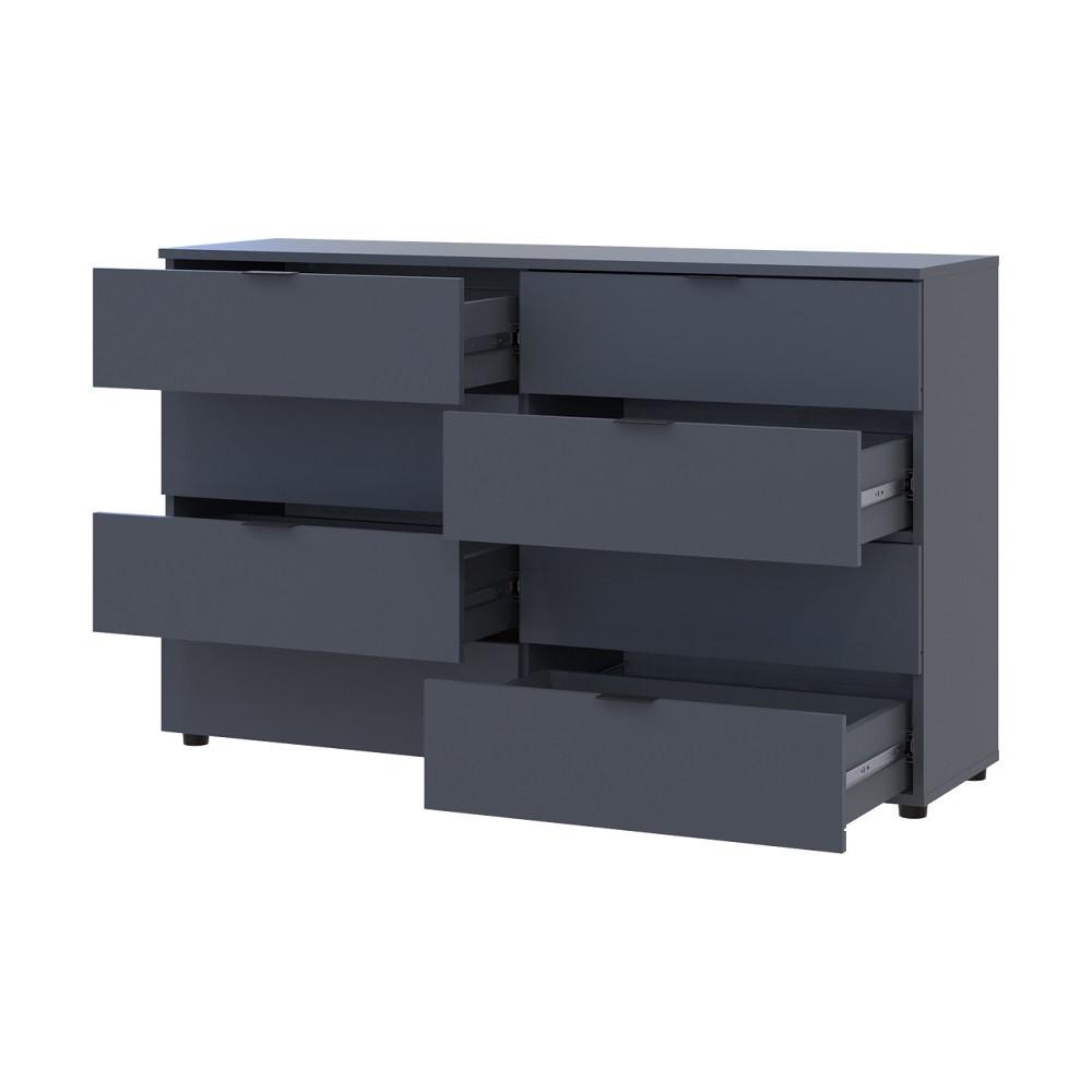 Комод Doros Рон 8 DRS-011775 8 ящиков 130х38х81 см Графит (41516173) - фото 4 Комод Doros Рон 8 DRS-011775 8 ящиков 130х38х81 см Графит (41516173) - фото 4