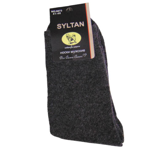 Носки собачья шерсть с махрой Syltan 9673 р. 41-46 Серый (1958391823)