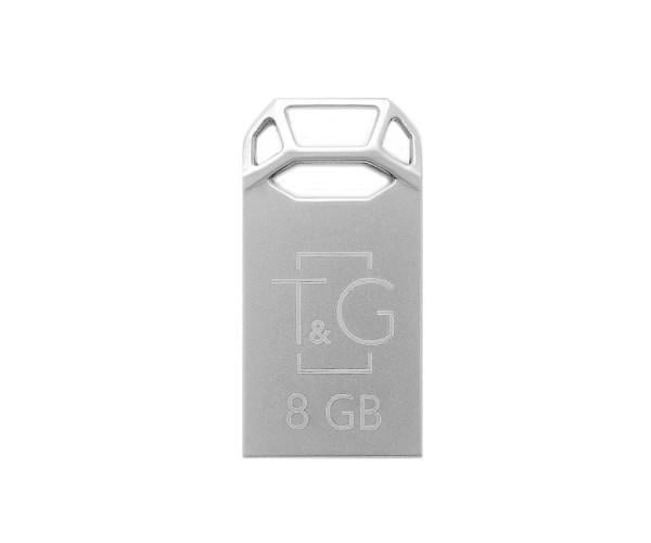 Флешка USB Flash Drive T&G 8Gb Metal 110 Steel