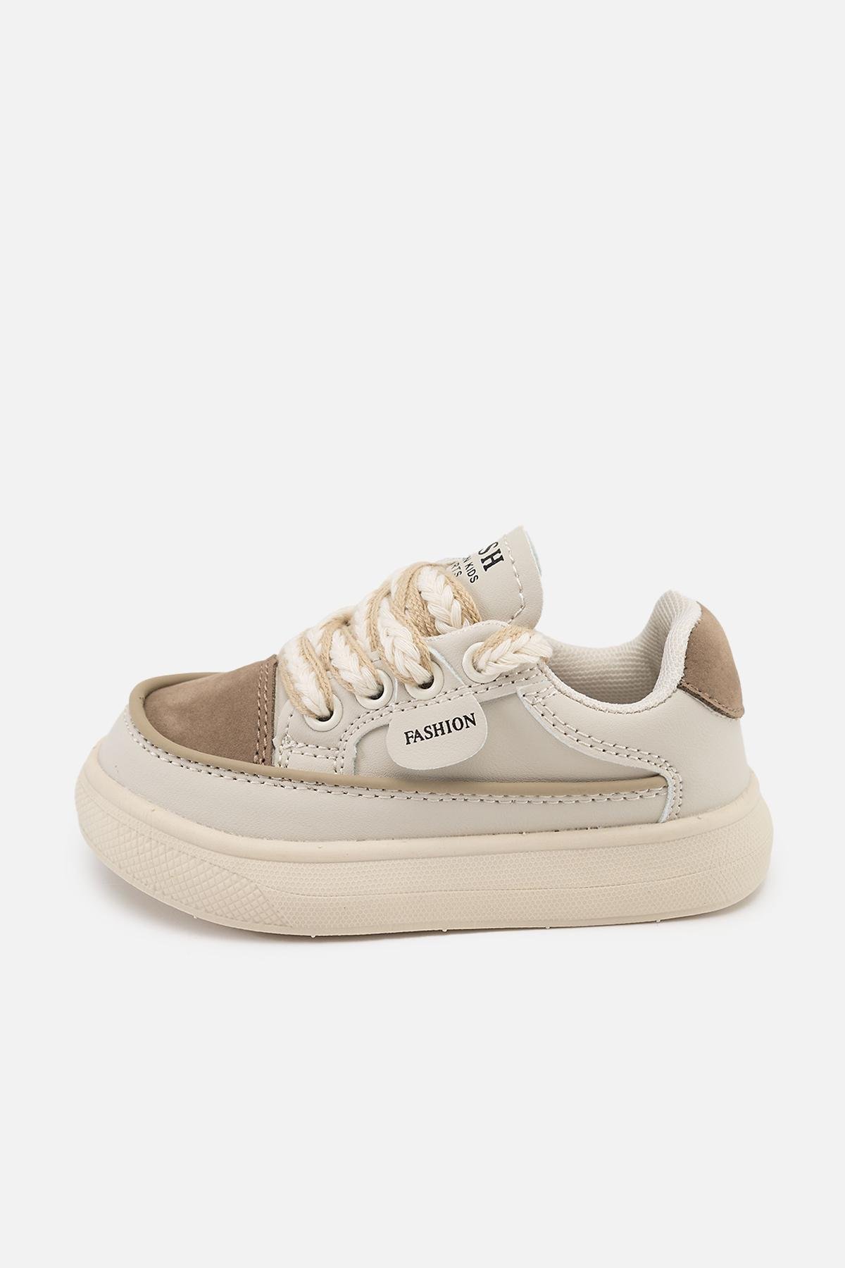 Кеды для девочки 25 см Бежевый (SKT001008985)