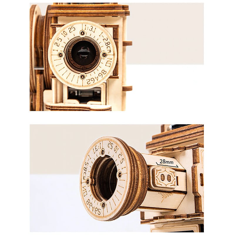 Дерев'яний 3D конструктор Robotime LK601 Кінопроектор - фото 5 Дерев'яний 3D конструктор Robotime LK601 Кінопроектор - фото 5