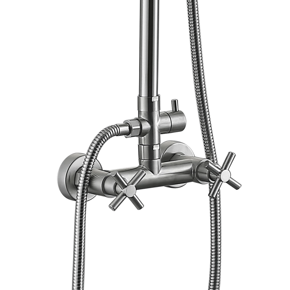 Душова система Lidz Wind 1363 універсальна на три споживача Nickel (LDWIN1363NKS43389)