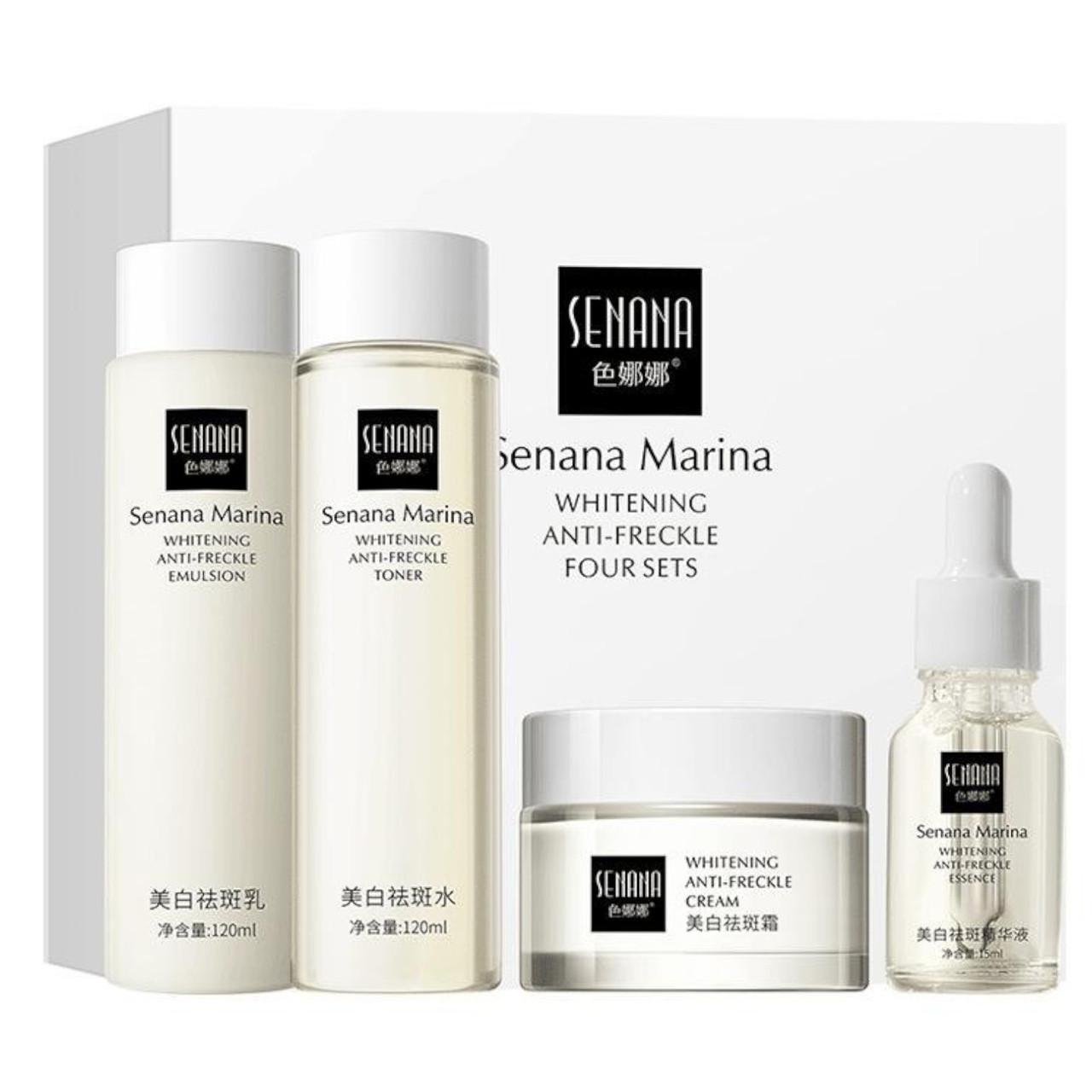 Набір 4в1 SENANA MARINA Whitening Anti-Freckle відбілюючий від ластовиння і пігментних плям (2639905139)