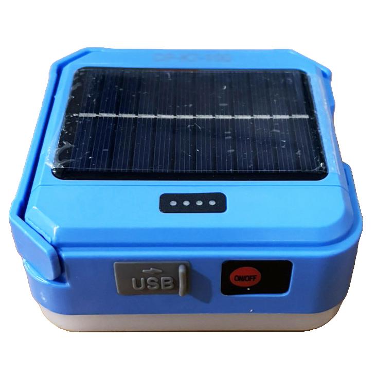 Фонарь кемпинговый DP-K7-100 с солнечной панелью Power Bank USB-C Blue (29876115)
