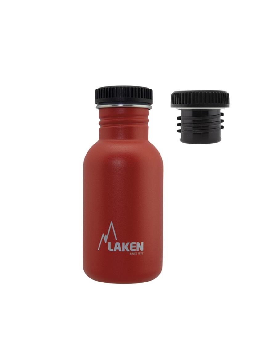 Бутылка Laken Basic Steel Bottle 0,5L PP Cap Red (1004-BS50RO)
