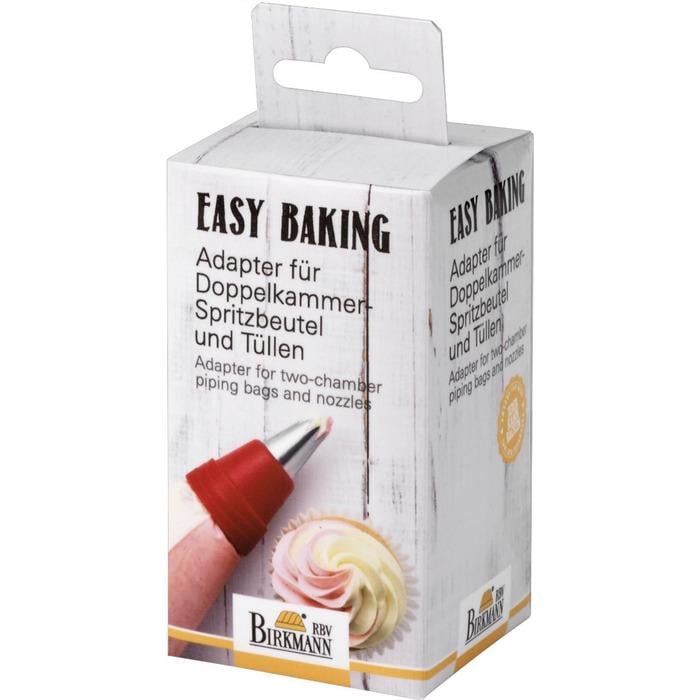 Перехідник насадки для кондитерського мішка RBV Birkmann Easy Baking з подвійною камерою 7х5 см (2573374) Перехідник насадки для кондитерського мішка RBV Birkmann Easy Baking з подвійною камерою 7х5 см (2573374)