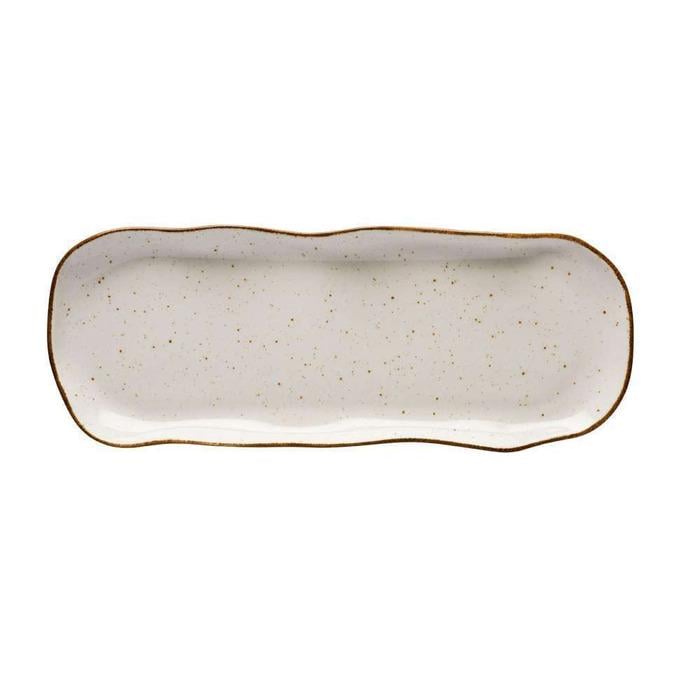 Блюдо Lubiana Stone age decor 35x13,5 см Бежевый (4659-6833)