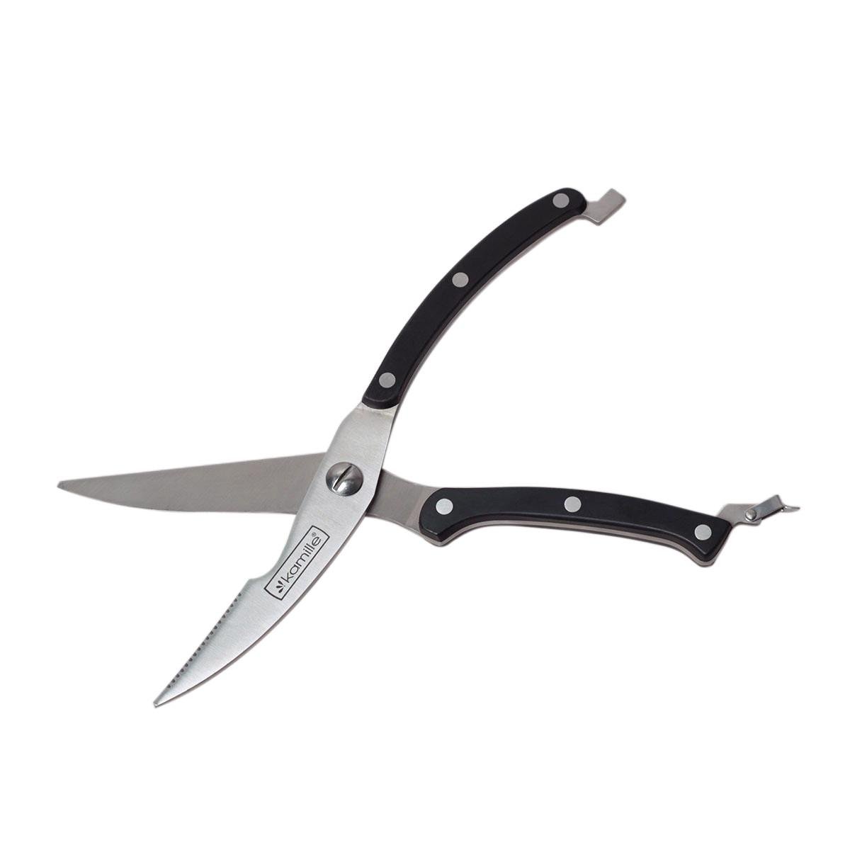 Ножницы кухонные с ручками из ABS-пластика Kamille KM-5102 из нержавеющей стали 25 см Стальной (150-84-5102)