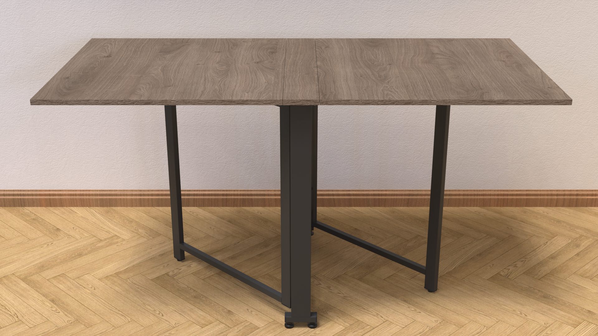 Стол-книжка трансформер Ferrum-decor Orion 2 металл/ДСП 16 мм 750x1520x730 мм Черный/Дуб Сонома Трюфель (ORI205) - фото 4 Стол-книжка трансформер Ferrum-decor Orion 2 металл/ДСП 16 мм 750x1520x730 мм Черный/Дуб Сонома Трюфель (ORI205) - фото 4