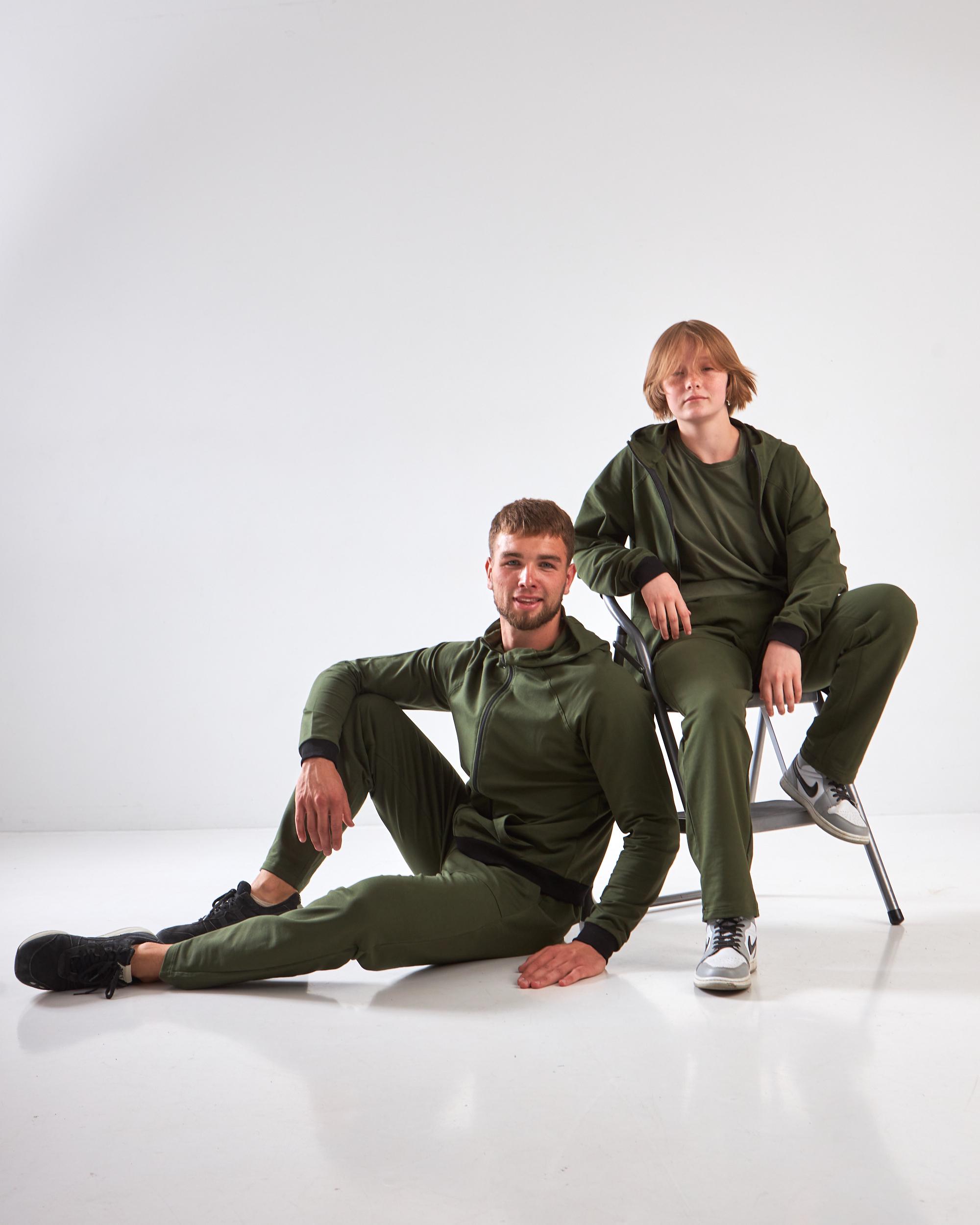 Спортивный костюм мужской р. 50 Хаки (14605358) - фото 7 Спортивный костюм мужской р. 50 Хаки (14605358) - фото 7