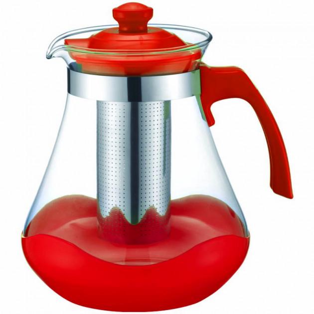 Заварочный чайник Con Brio CB-6215 Red 1.5л 1,5л (46666) Заварочный чайник Con Brio CB-6215 Red 1.5л 1,5л (46666)