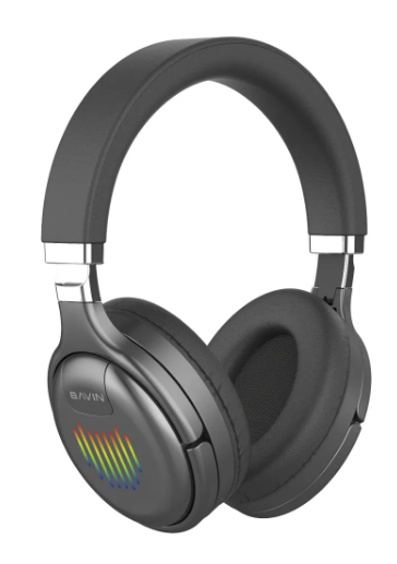 Навушники бездротові Bavin BH-26 RGB Bluetooth Black