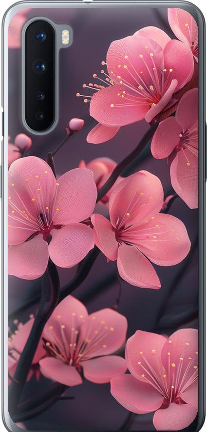 Чехол на OnePlus Nord Пурпурная сакура (6075t-2046-42517) Чехол на OnePlus Nord Пурпурная сакура (6075t-2046-42517)