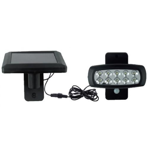 Садовый светильник HOROZ ELECTRIC WIZARD LED на солнечной батарее/с сенсором/настенный 2W 6400K 150 Lm Черный (078-008-0001-010)