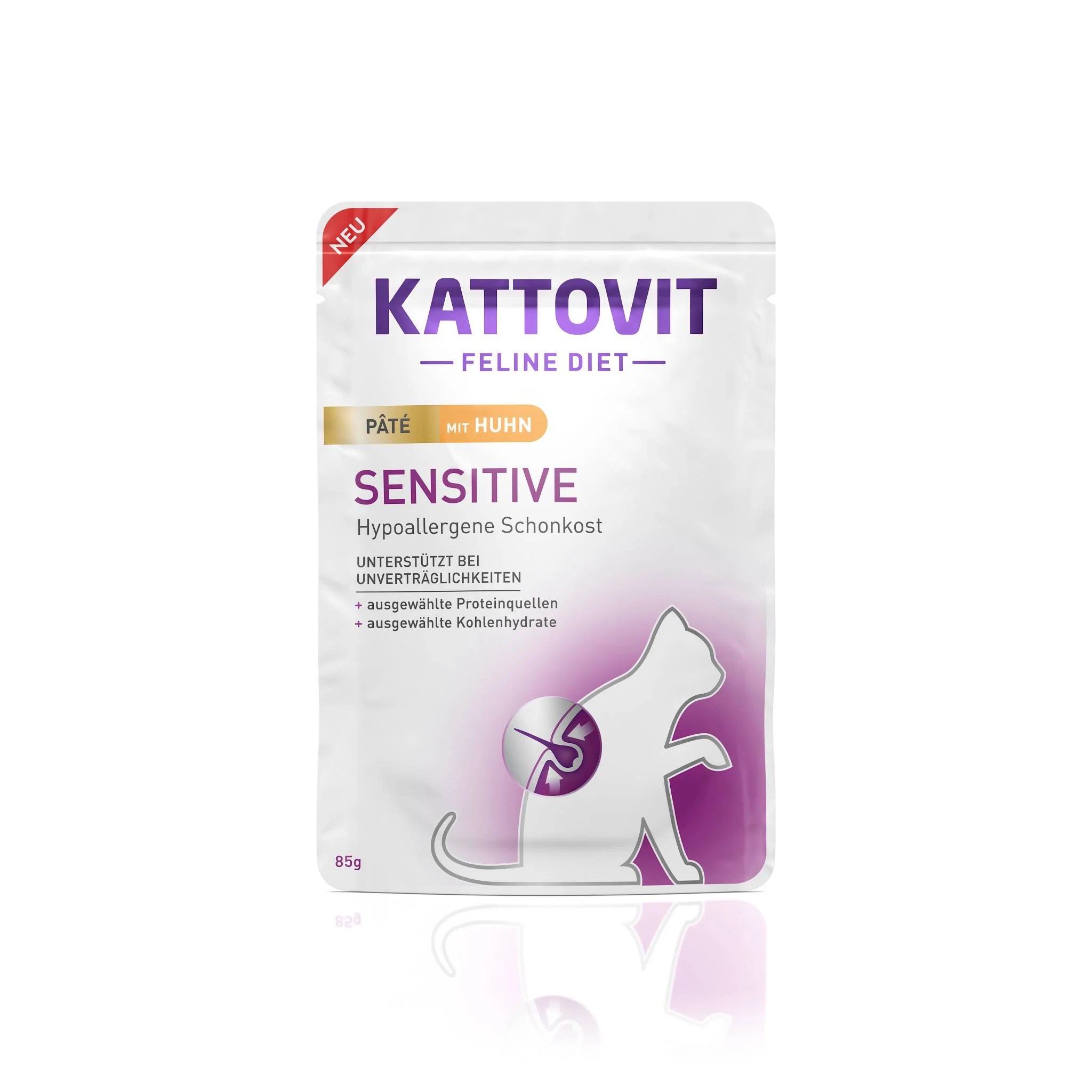 Паштет для кошек Kattovit с пищевой непереносимостью Курица 85 г