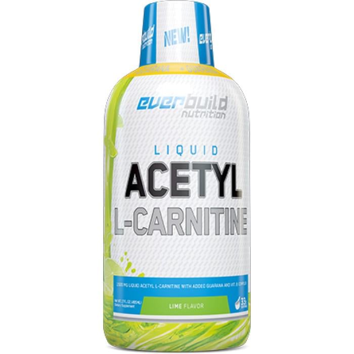 Карнитин Everbuild Nutrition Liquid Acetyl L-Carnitine + Guarana Lime 495 мл