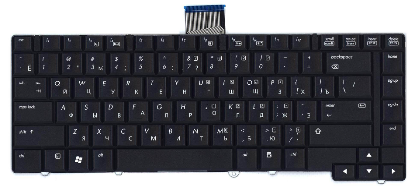 Клавиатура для ноутбука HP Elitebook 6930/6930P Black (080120)