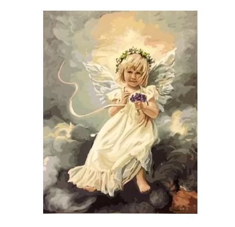 Картина по номерам Brushme Ангелочек на небе (GX21472)