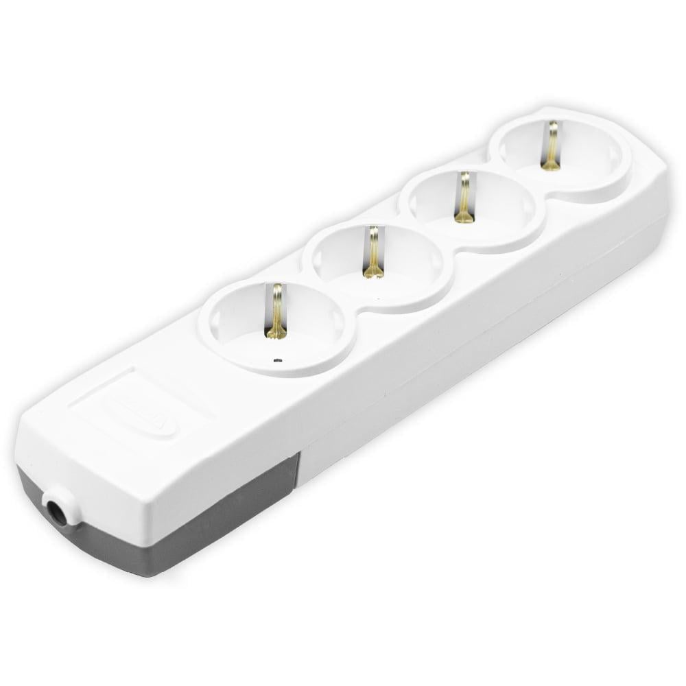 Колодка чотиримісна Violux з заземленням (910210)