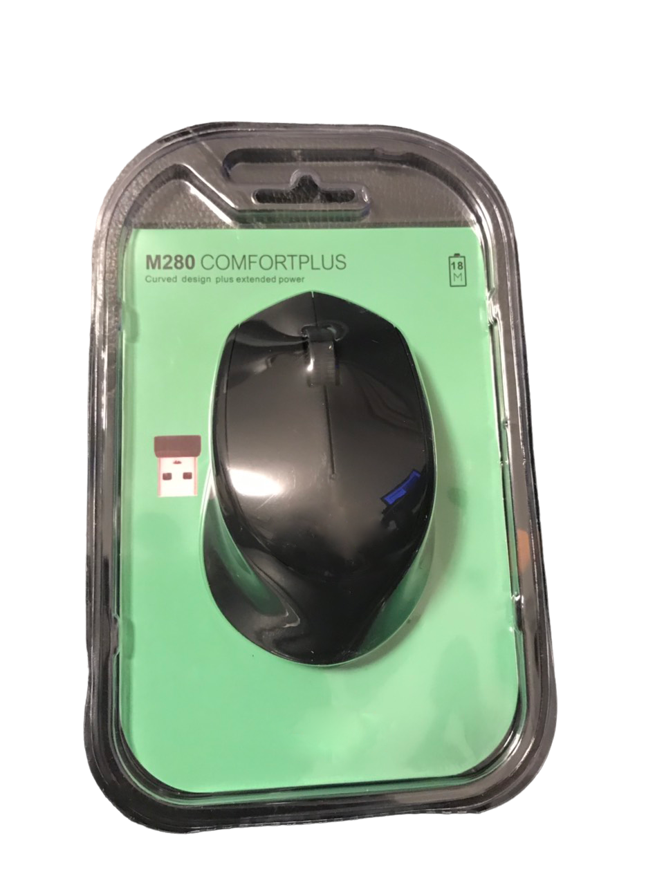 Компьютерная мышь беспроводная M280 Comfort Plus Wireless Black (GEP-5235) - фото 1