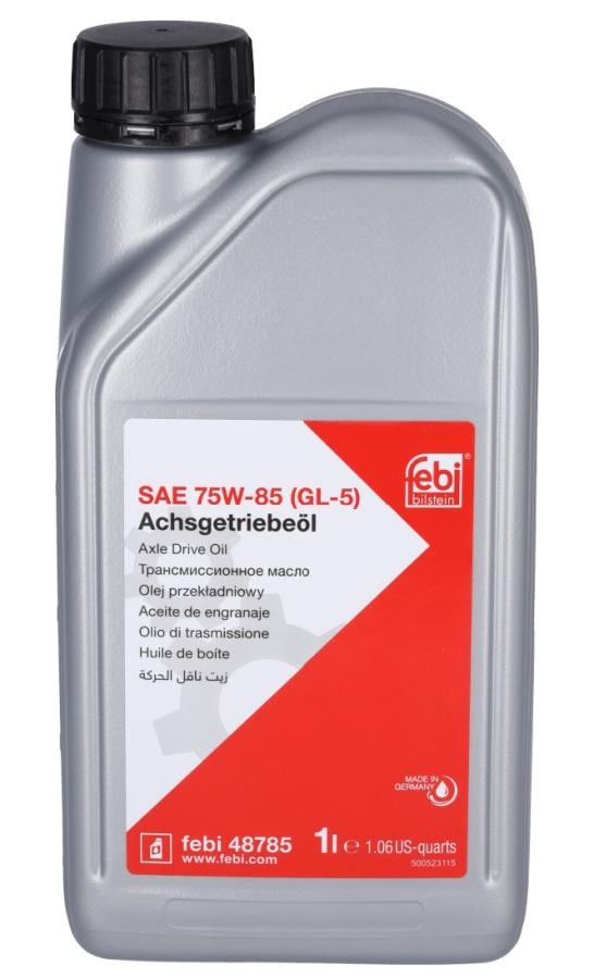 Трансмісійна олива FEBI 75W-85 GL-5 1 л Трансмісійна олива FEBI 75W-85 GL-5 1 л