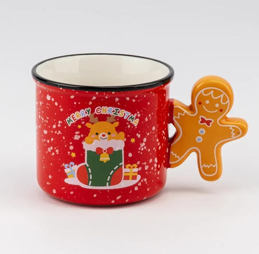 Чашка новогодняя Elisey Очаровательное рождество керамическая 320 мл Красный 9252-008 Чашка новогодняя Elisey Очаровательное рождество керамическая 320 мл Красный 9252-008