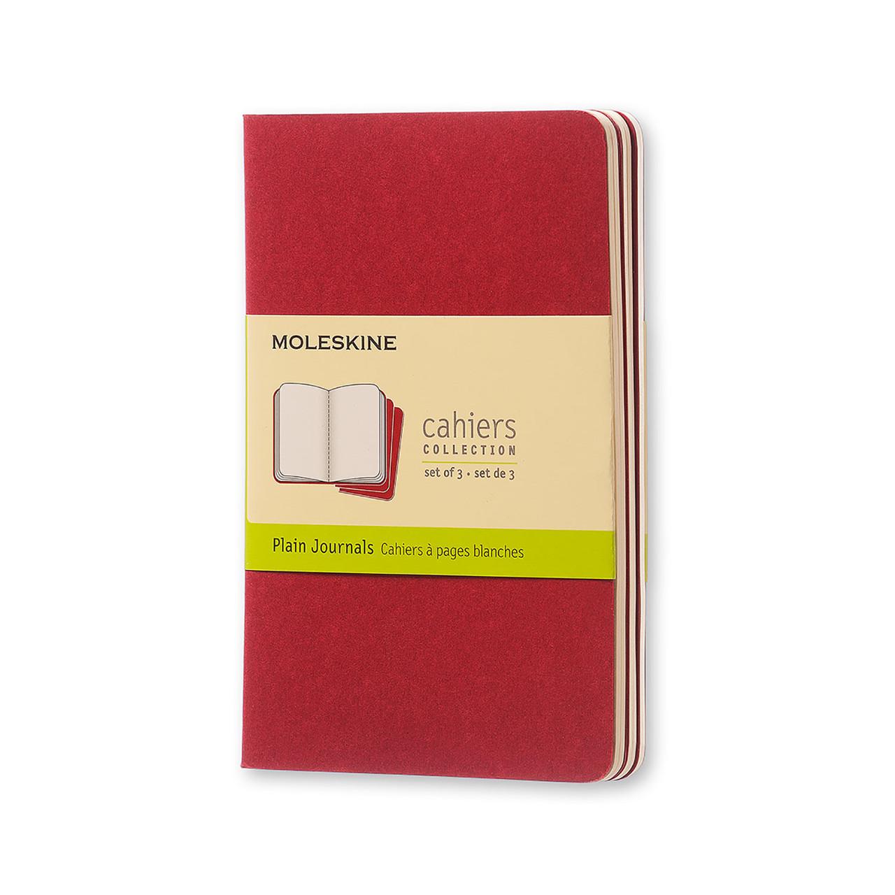 Блокнот Moleskine Cahier бордовый карманный 64 страницы чистые листы 9х14 см (9788862930970)