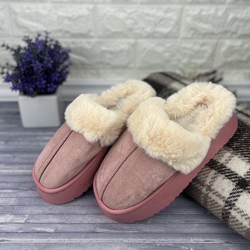 Домашні тапочки жіночі Е-008066-4 Рожеві на платформі р. 38-39 24,5-25 см (88500806) - фото 2 Домашні тапочки жіночі Е-008066-4 Рожеві на платформі р. 38-39 24,5-25 см (88500806) - фото 2