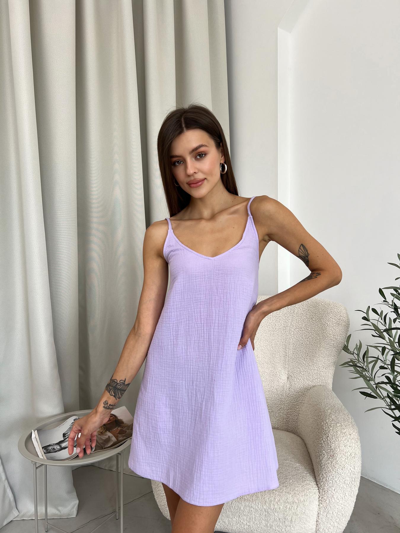 Рубашка женская муслиновая COSY XL Лавандовый (M12SH)