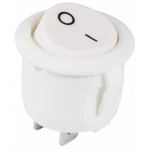 Переключатель одноклавишный АСКО-УКРЕМ KCD1-5-101 круглый Белый (27877845)