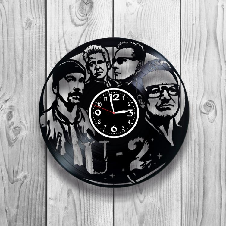 Часы настенные U-2 0423 из виниловой пластинки