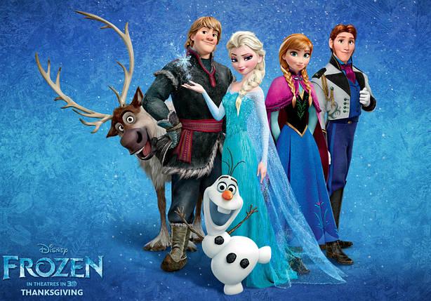 Картинка на торт вафельна Холодне серце 10 (6043)