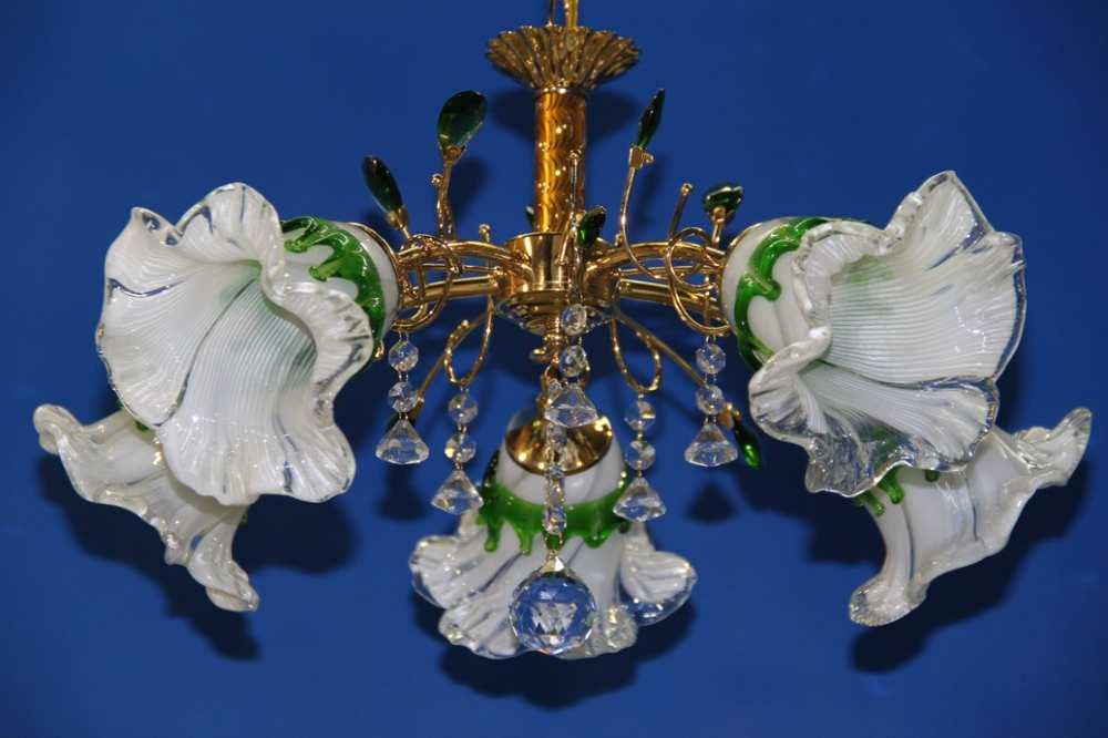 Люстра с плафонами Ray L9465/5 FGD+MIX Зелёный (IR006178)