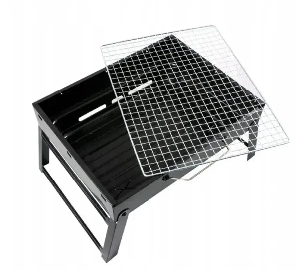 Мангал для барбекю туристичний 43х29 см Чорний (2665899934)