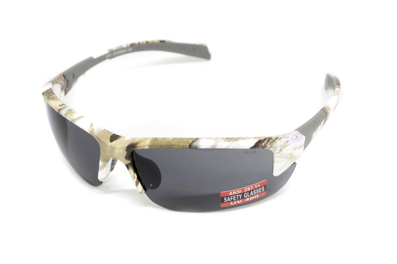 Окуляри Global Vision Hercules-7 Сірий в камуфльованій оправі (69962423457149)