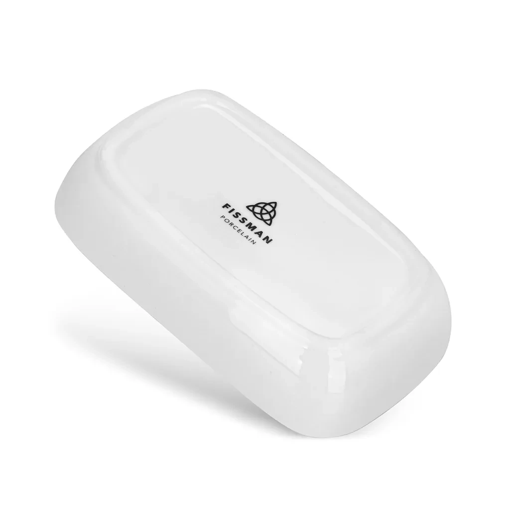 Блюдо сервировочное Fissman Horeca 12,5x8x3 см из фарфора (14124) - фото 4